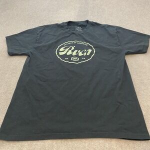 RVCA Shirt Mens Large Fits Medium Balance Of Opposites Graphic Tee T-Shirt Logo